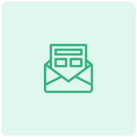 Newsletter Icon with Green